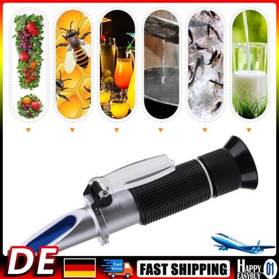 Homebrew Brix Refractometer with ATC Dual Scale of Brix 0-40% Alcohol 0-25% Vol