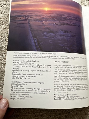 Fighting Back Blizzards Floods Red River Valley 1996-1997 North Dakota Minnesota - Imagen 4 de 12
