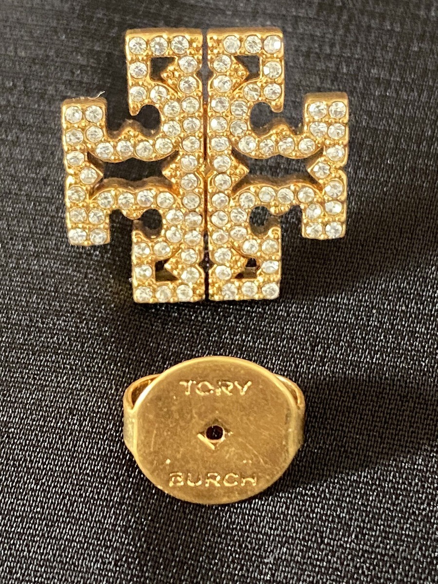 TORY BURCH Britten Pave Cut Out Stud Earring ★ お花 パヴェ TORY BURCH Britten Pave Cut Out Stud Earring ☆ お花 パヴェ