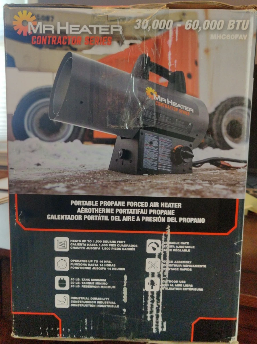 Mr HEATER Contractor Series 30,000-60,000 BTU Portable Propane Forced Air  Heater | eBay