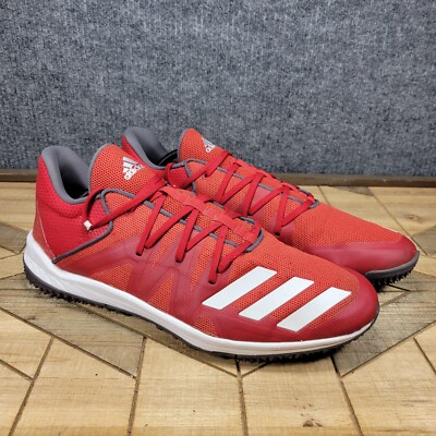EUC Adidas Men's Speed Trainer 4 Baseball Turf Shoes Red White G27680 Size 13 | eBay