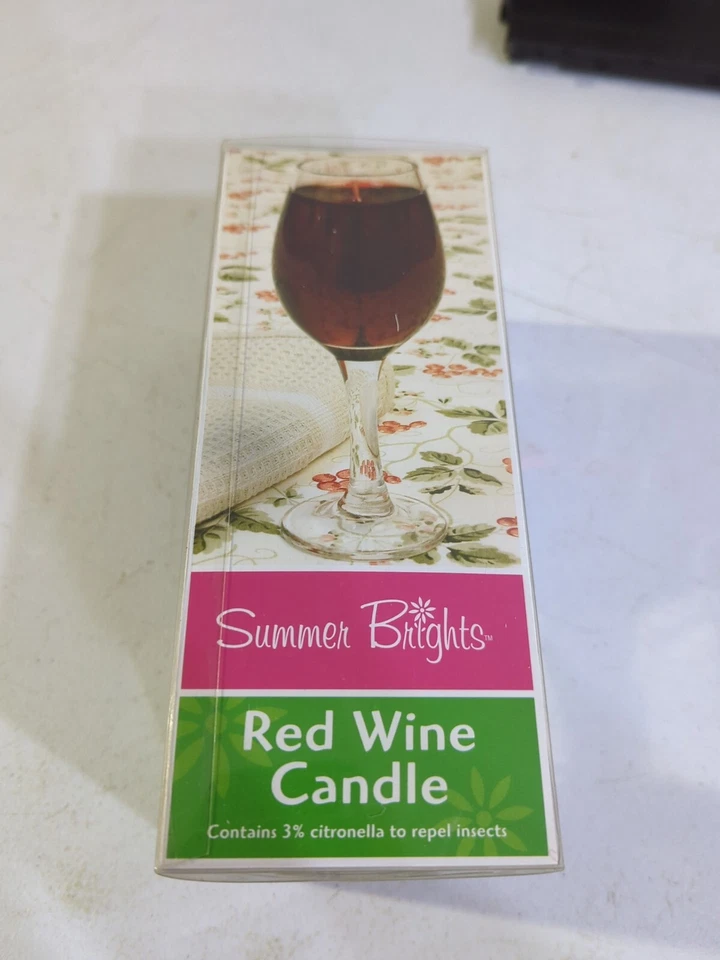 Summer Brights Red Wine Candle 3% Citronella - Image 2 of 4