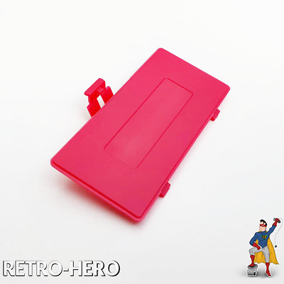 GameBoy Pocket GBP Akku Batterie Deckel Klappe Battery Cover Game Boy Rose Rot