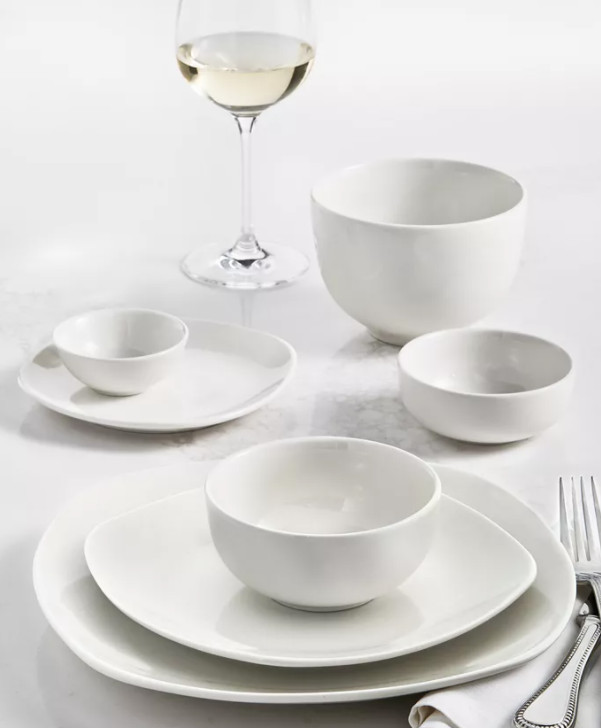 Inspiration by Denmark Soft Square 42 Pc. Dinnerware Set H1597 Service for 6