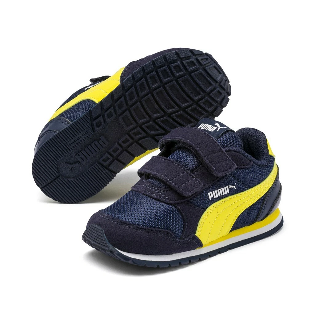 Puma St Runner Mesh v2 V Inf Baby Trainers Retro 367137 Peacoat Blue | eBay