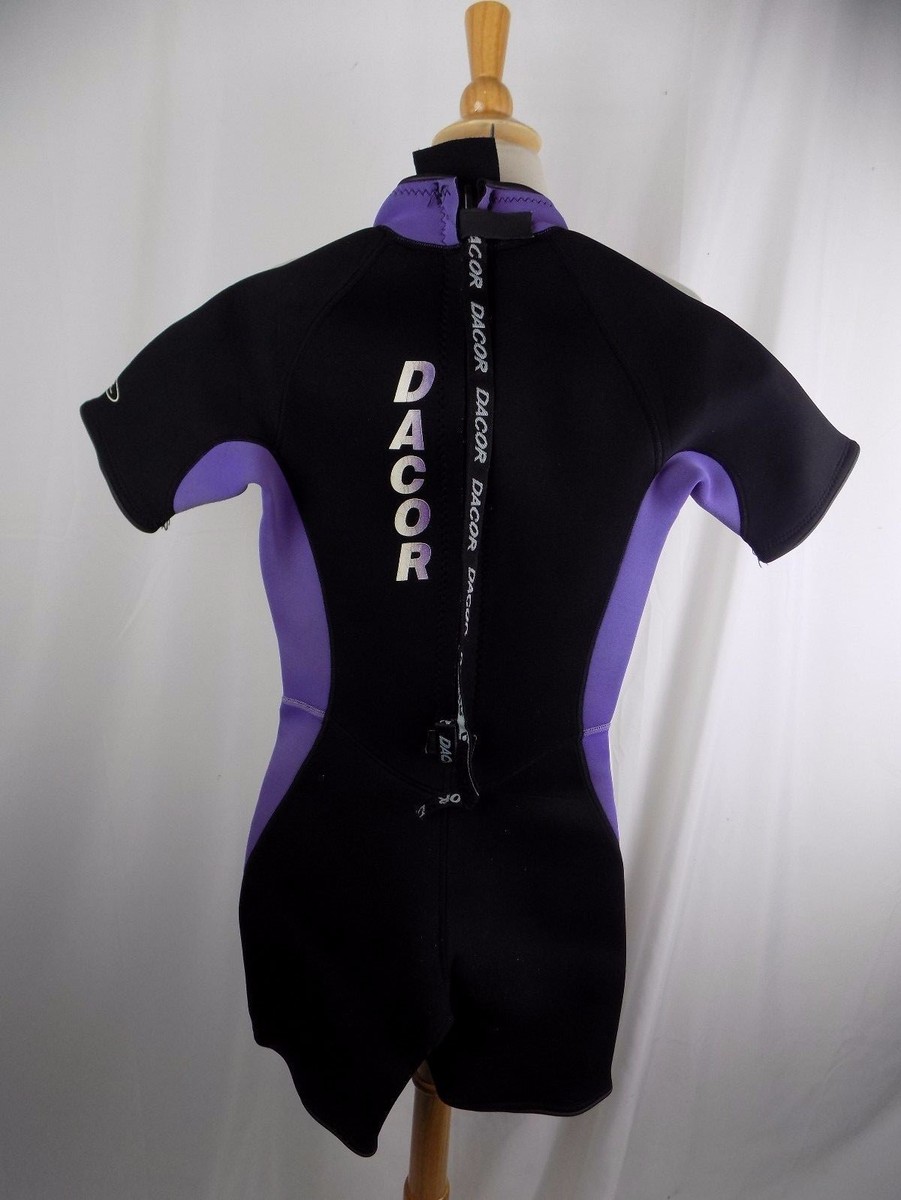 DaCor Thermelle Youth 6 Purple Black full wetsuit Scuba Surf FREE  display picture 1