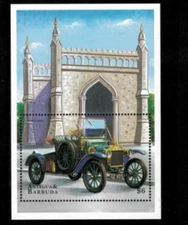 Antigua 1998 - Cars, Automobiles - Souvenir Stamp Sheet - Scott #2174 - MNH