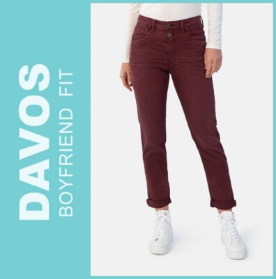 STOOKER DAVOS / port wash / BOYFRIEND SLIM FIT / Damen Stretch Jeanshose