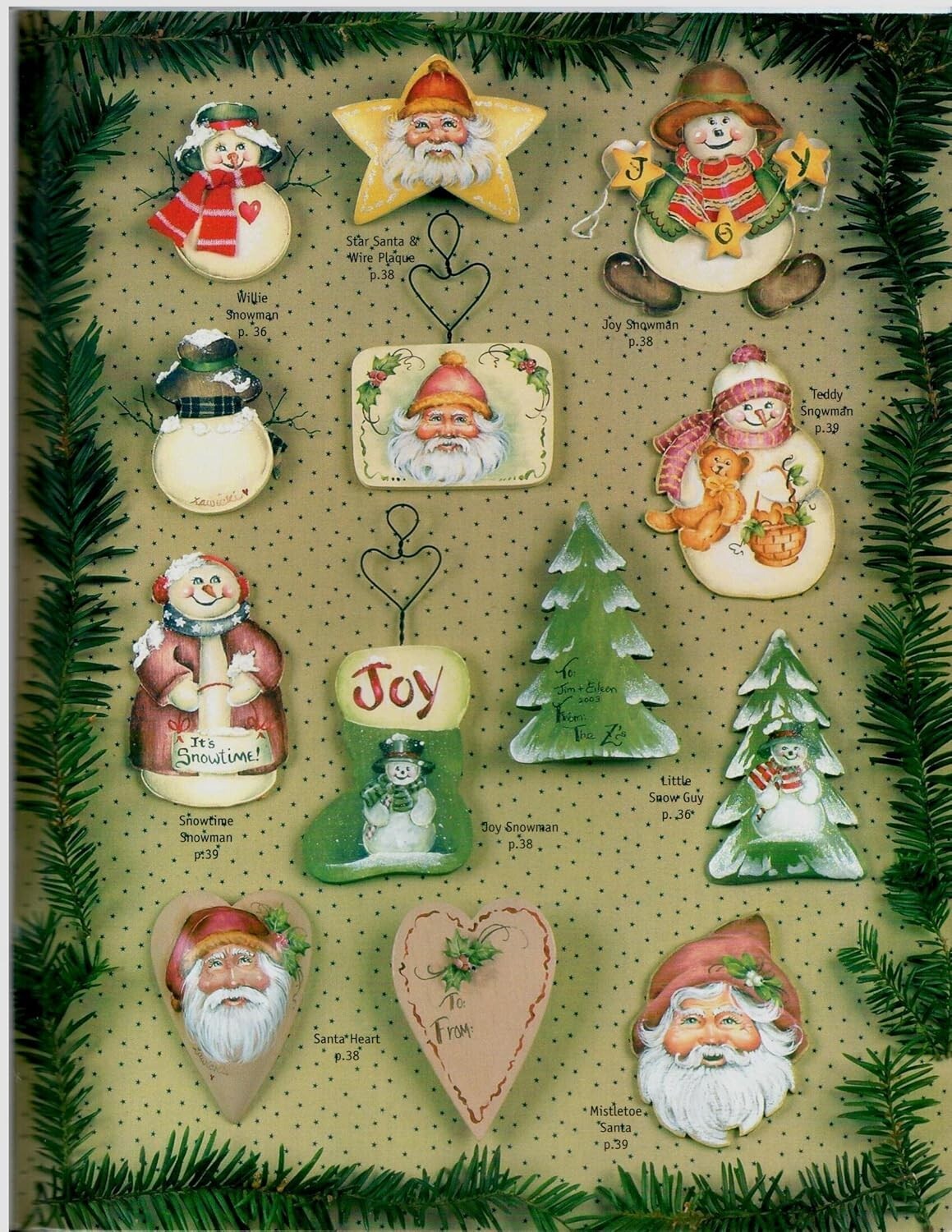 Lot of 3 Santa Snowmen Christmas Decorative Painting Books Jean Zawicki