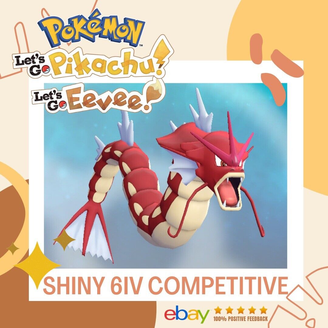 Shiny Eevee / Pokemon Let's Go / 6IV Pokemon / Shiny Pokemon