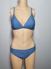 Nwt Cupshe Womens Two Piece Swimsuit Size S Cool Blue