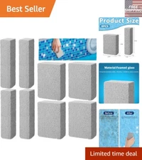 Durable 8 Pcs Pumice Stones - Perfect for Pool Tile, Grout & Kitchen Cleaning