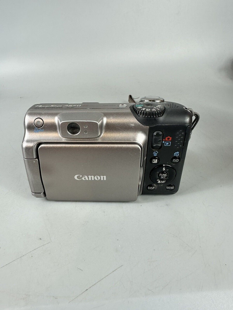 Canon PowerShot A650 IS 12MP Compact Digital Camera Flip Screen