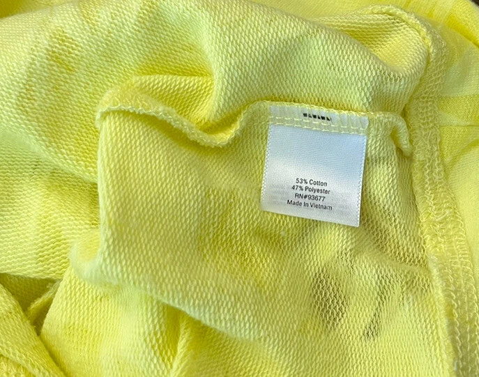 Jaqueta pulôver feminina amarela brilhante média manga longa 1/4 zíper xersão - Imagem 4 de 4