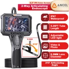 ANCEL AN302 6.5MM Dual Camera HD Endoscope with 7 LED Lights Car Inspection Tool