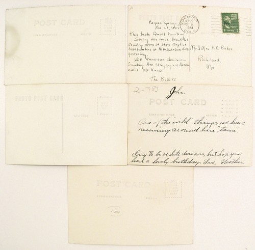 LOTE DE 5 POSTALES DE CIERVO, ELK PAGOSA SPRINGS COLORADO ROCKIES REAL SANBORN #033 - Imagen 12 de 13