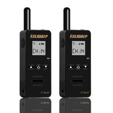 T-M2D Super Mini Walkie Talkies Rechargeable,Portable Two Way Radios with Ear...