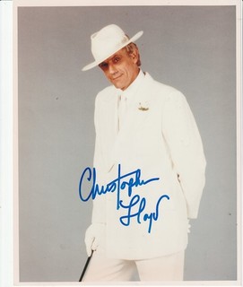 Back to the Future Doc Brown CHRISTOPHER LLOYD clearly signed early 8x10 photo