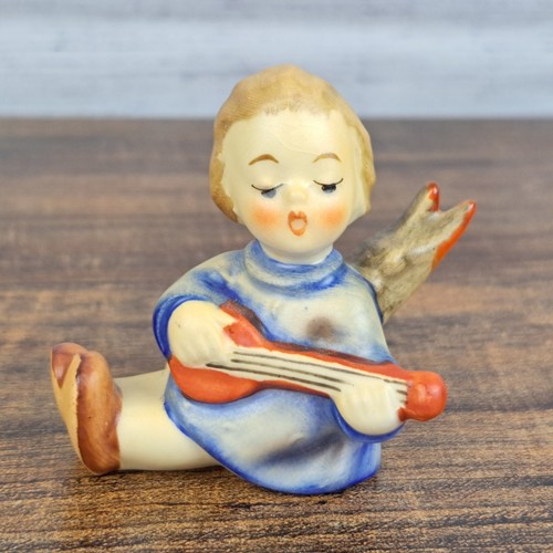 Vintage Hummel Goebel Figurine Candle Holder Angel with Lute W. Germany - Picture 1 of 11