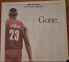 The Plain Dealer Newspaper July 9, 2010 LeBro...