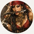 Hayleybug 1/2 oz Dagger & Desire Pirate silver round w/ COA POP 20