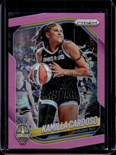 2025 Panini WNBA Prizm Kamilla Cardoso Pink #/175 Sky