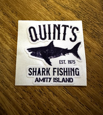 Quints Shark Fishing Jaws 2 Sticker Movie Horror Film Amity Island The Orca