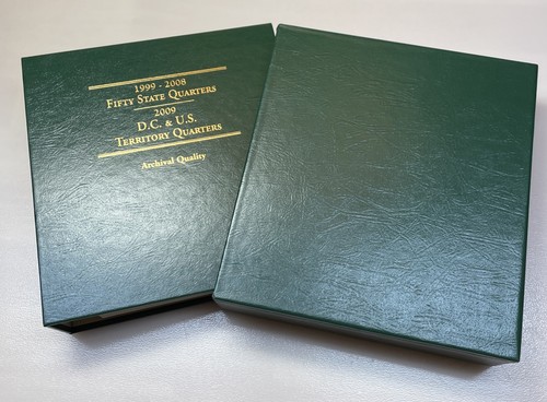 1999-2009 Littleton 50 States P/D Quarter Album LCA48T w/ 48 Coins & Slipcase!