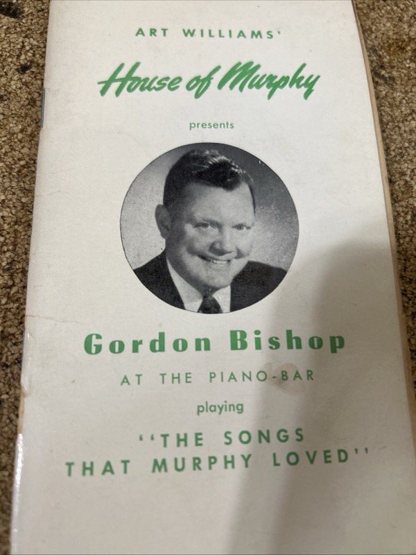 Vintage House Of Murphy Los Angeles Phamplet Songs That Murphy Loves Restaurant