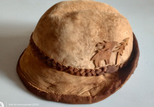 Amadou Mushroom Hat Romanian Folk Art- Size. 58.5 /Lg. Transylvania is very nice
