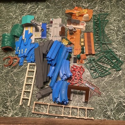 Big Lot of TOMY Thomas & Friends Plarail Trackmaster Blue Gray Rail Road Risers