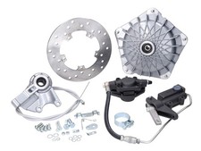 Scheibenbremse-Set GRIMECA Classic NT Stumpf d=16mm silber Netz-Muster teilhydra