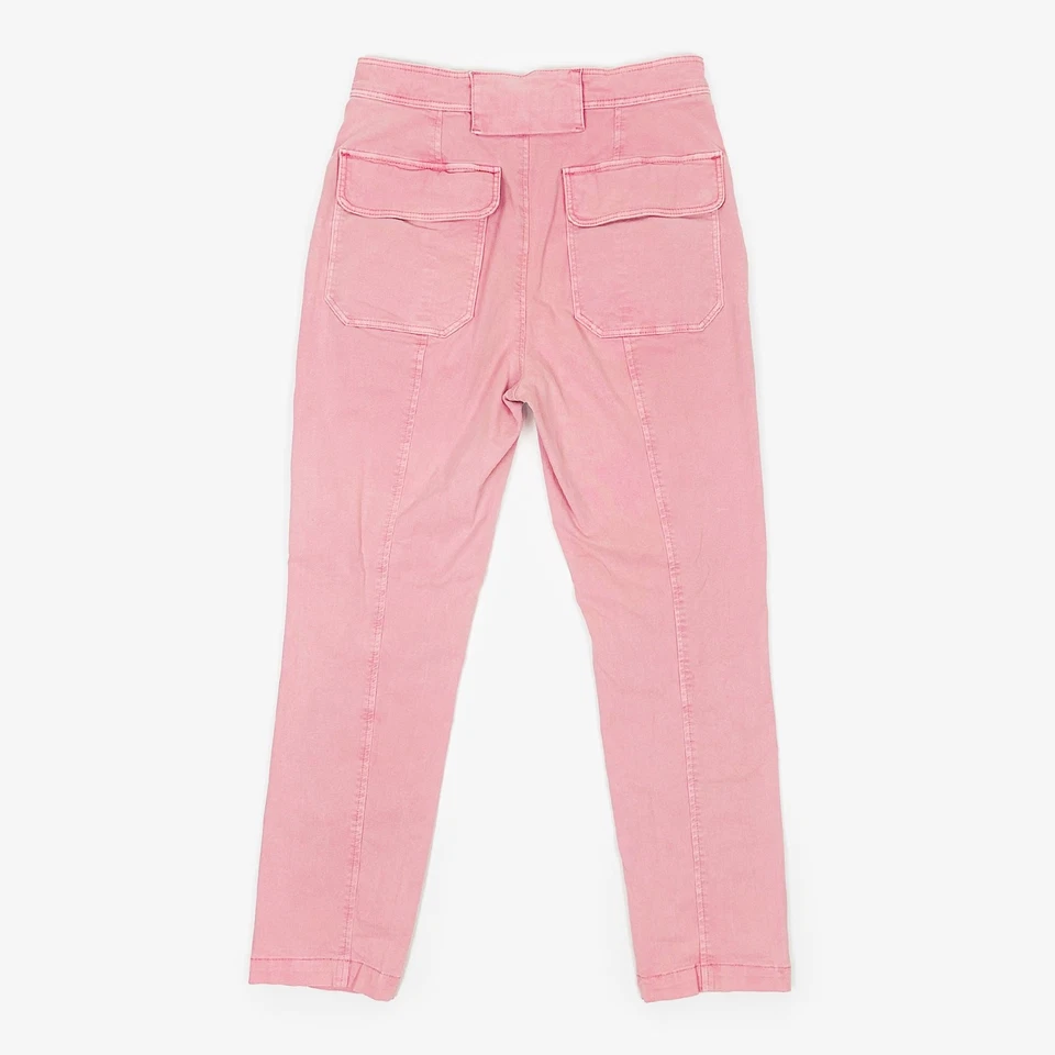 La Vie Rebecca Taylor Patrice Cargo Pants Size 28 Pink Cotton Blend Pastel Girly - Image 2 of 4