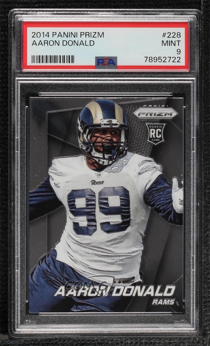 2014 Panini Prizm Aaron Donald #228 PSA 9 MINT 18e7