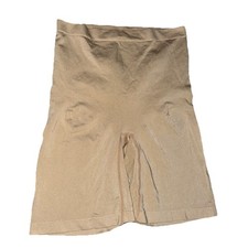 Maidenform 12627 Hi-Waist Thighslimmer Everyday Control Shapewear XL Beige