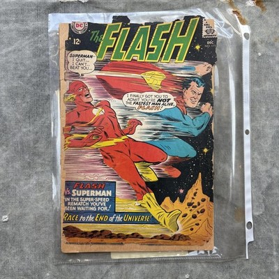 DC Comics The Flash #175 1967 Silver Age 2nd Race Between Superman And The Flash