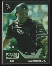 Sandy Alomar Jr. 2002 Upper Deck 40-Man #405 Electric-Rainbow /40