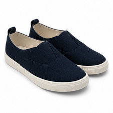 Kensie Salia Slip-On Shoes Women  s Casual Comfort Knit Navy Beige Pick Size