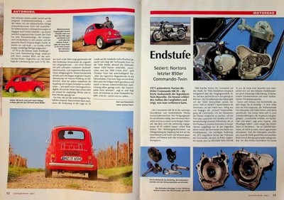 Oldtimer Praxis 2512) Norton 850 Commando MK II Twin Motor seziert - ein interes
