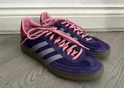 Adidas Originals Handball Spezial Damen Lila Wildleder Turnschuhe - Größe UK 5,5
