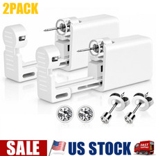 2PCS Disposable Ear Piercing Gun Kit Self Nose Piercing Gun with Ear Stud 4mm