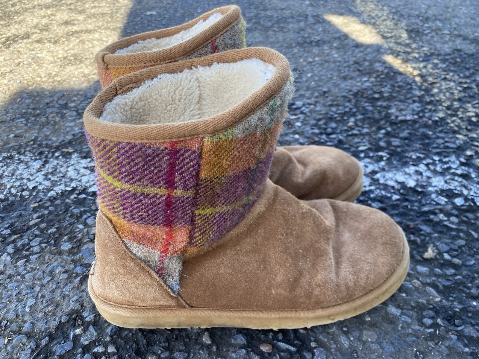 LAMO Size 11 Juarez  Textile Suede Shearling Lined Winter Boots Forest Fairy