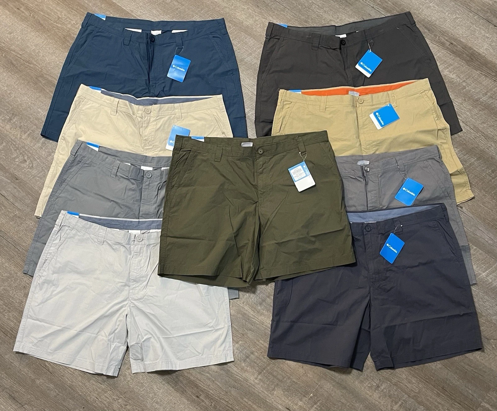 Columbia Washed Out Shorts 42 Lightweight Outdoor Sportswear Multi Color