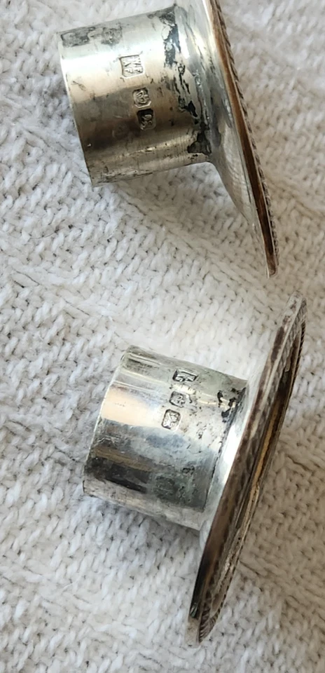 Par de candelabros eduardianos antiguos de plata de ley Fordham y Faulkner Sheffield Foto 3 de 4