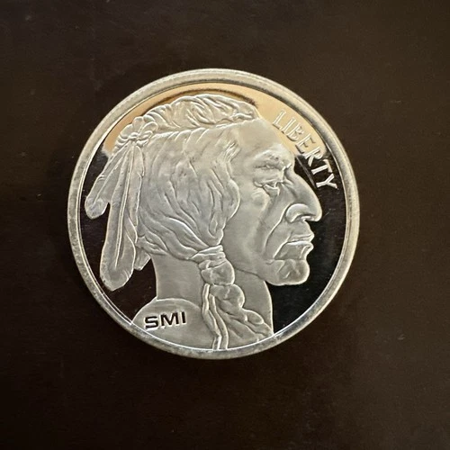 Sunshine Mint 1-oz Buffalo .999 Silver Round Mint Mark SI with Display Box