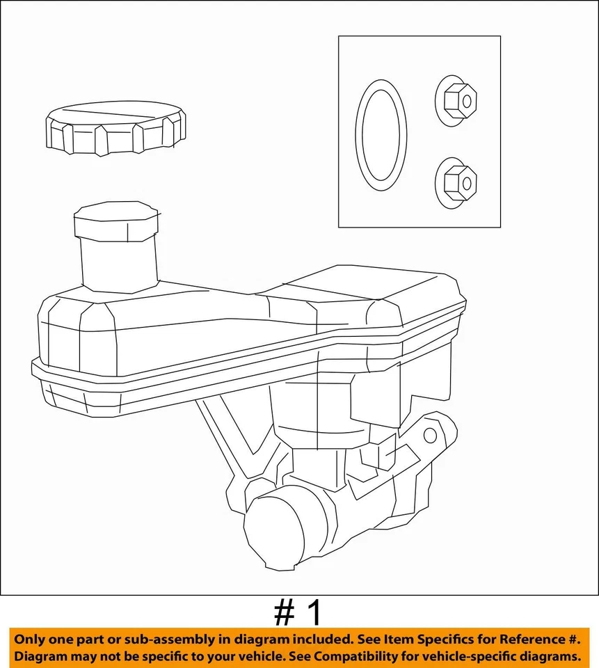 2017-2022 Chrysler Pacifica Brake Master Cylinder NVUY2 - Image 3 of 3