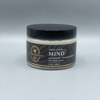 Bath & Body Works Aromatherapy Open Your Mind Lavender Sandalwood Salt Scrub