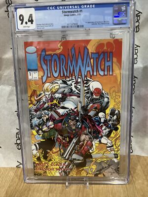 Stormwatch #1 CGC Graded 9.4 Image March 1993 White Pages Comic Book