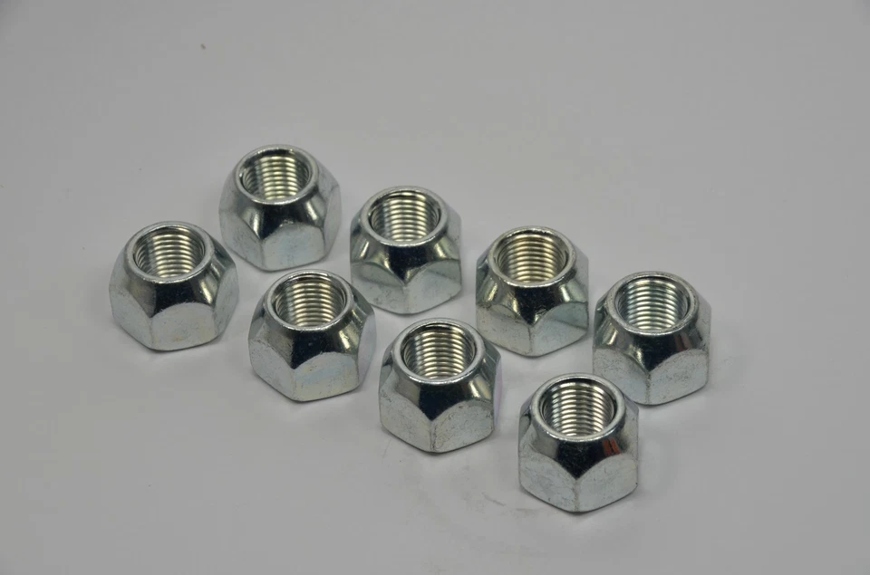 QBBC (Qty 10) 1/2"-20 Lug Nuts 60 Degree Cone GR5 Zinc Trailer RV Camper Wheel Lug