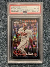 2024 Topps Chrome Royce Lewis #217 Black Raywave Refractor /10 PSA 10 Gem Mint